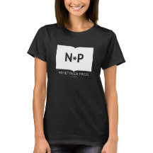 Logo de Nosetouch Press Tee negro femenino