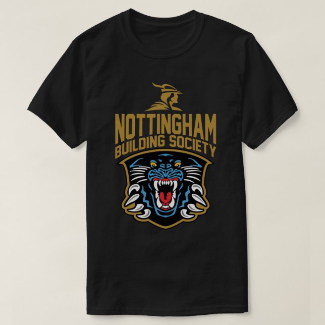 Camiseta Logo de Nottingham Panthers, NO Ligera Hoodie (Diseño del anverso)