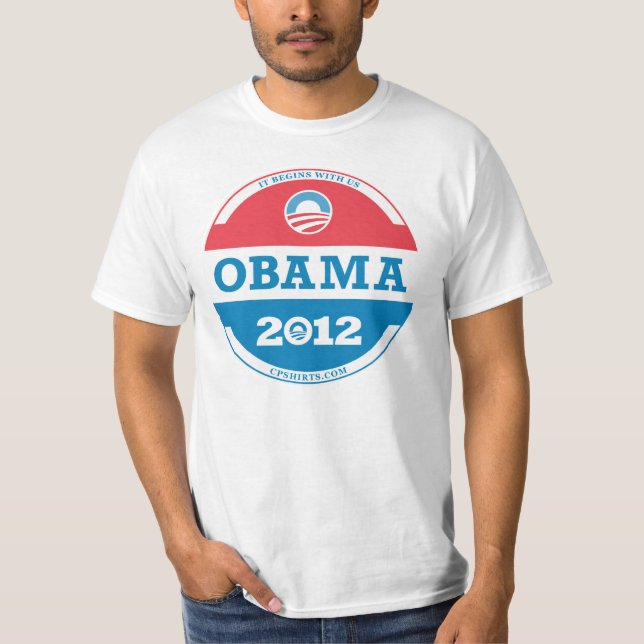 Camiseta Logo de Obama 2012 (Anverso)