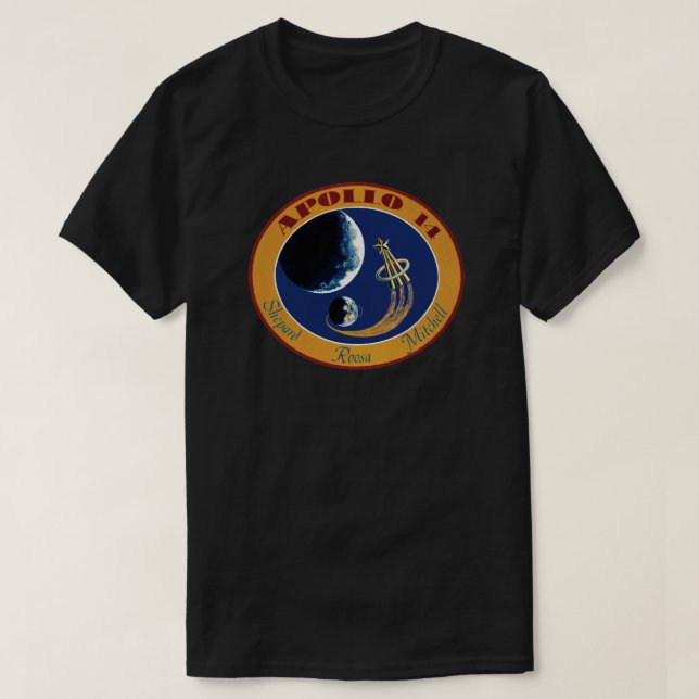 Camiseta Logo de Parche Apolo 14 de la NASA (Diseño del anverso)