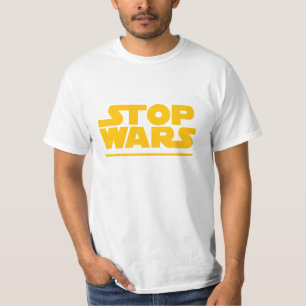 Camiseta Logo de Parodia Detener Guerras