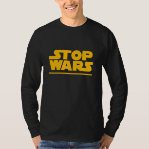 Camiseta Logo de Parodia Detener Guerras