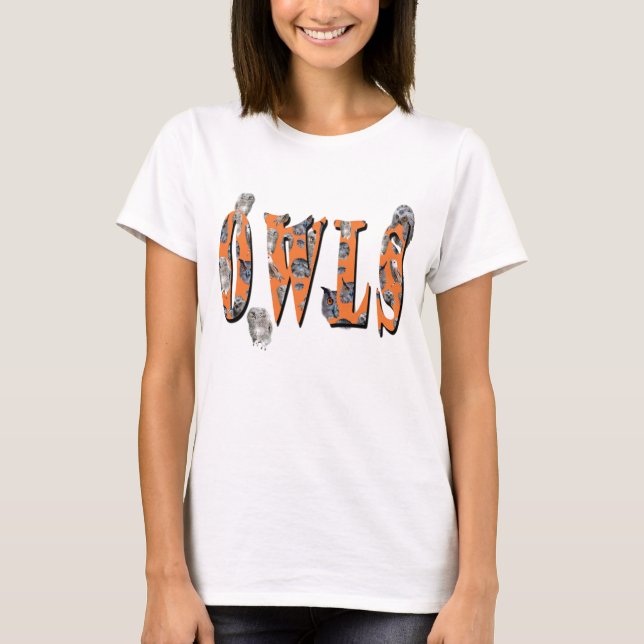 Camiseta Logo de Peeping Owls Picture, (Anverso)