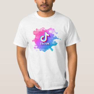Camiseta Logo de Pink Tiktok