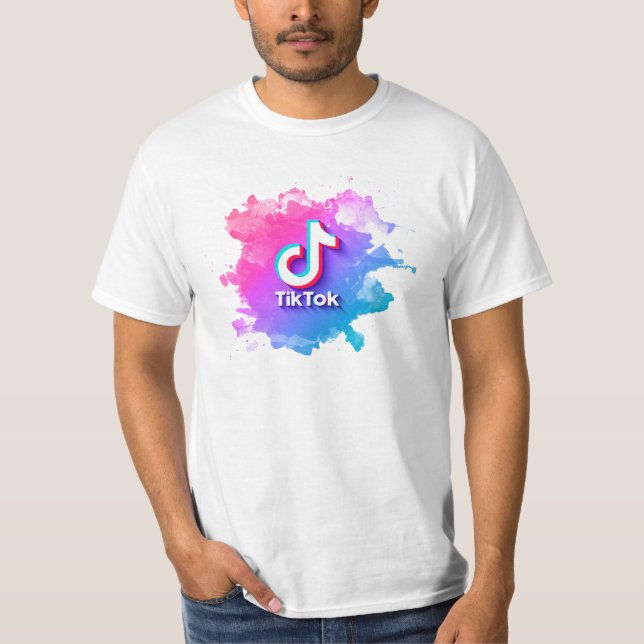 Camiseta Logo de Pink Tiktok (Anverso)