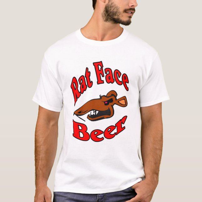 Camiseta Logo de Rat Face Beer (Anverso)