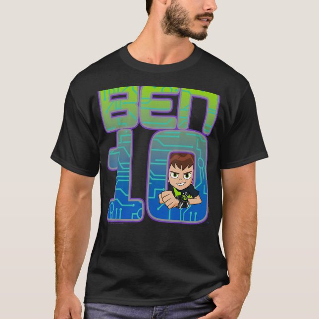 Camiseta Logo de retrato sencillo CN Ben 10 (Anverso)