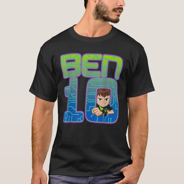 Camiseta Logo de retrato sencillo CN Ben 10 (Anverso)