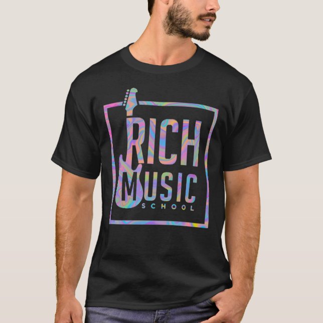 Camiseta Logo de Rich Music Shirt Pastel Marble  (Anverso)