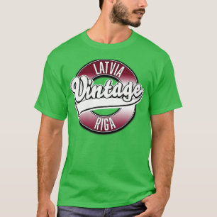 Camiseta Logo de Riga Latvia vintage