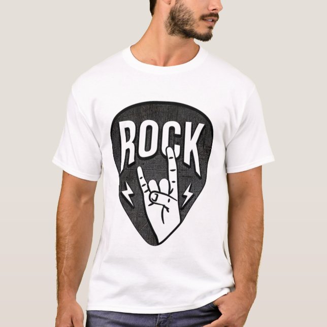 Camiseta Logo de Rock (Anverso)