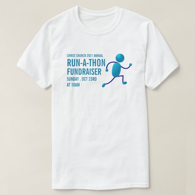 Camiseta Logo de Runner, evento de carreras benéficas (Diseño del anverso)