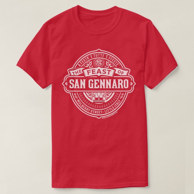 Camiseta Logo de San Gennaro NYC (Diseño del anverso)