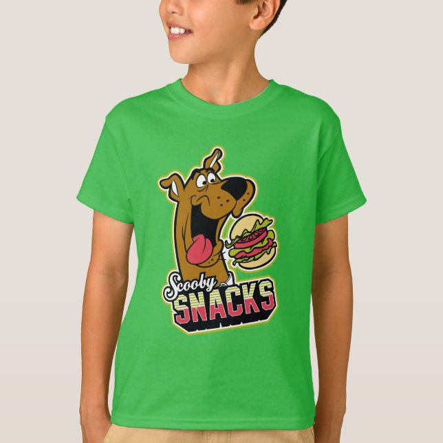 Camiseta Logo de Scooby-Doo "Snacks Scooby" (Anverso)