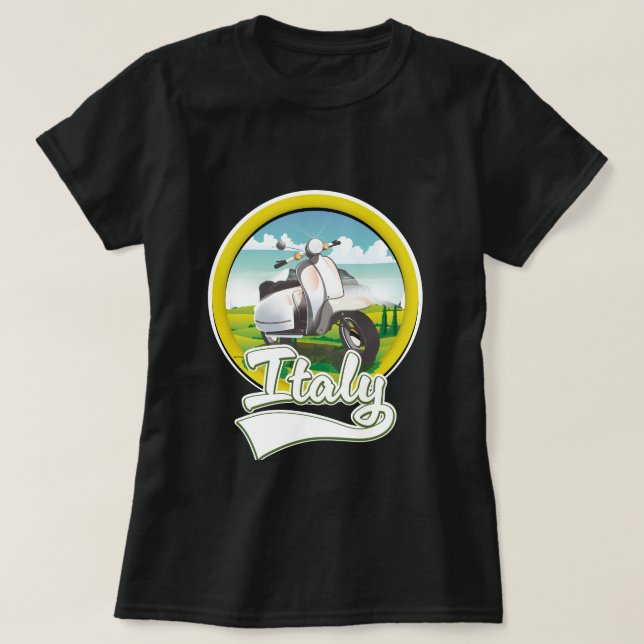 Camiseta Logo de Scooter Travel de Italia (Diseño del anverso)