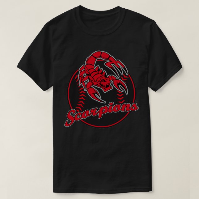 Camiseta Logo de Scorpions Baseball (Diseño del anverso)