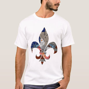 Camiseta Logo De Scout Patriótico Eagle De La Bandera De Lo