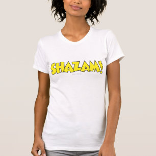 Camiseta Logo de Shazam amarillo