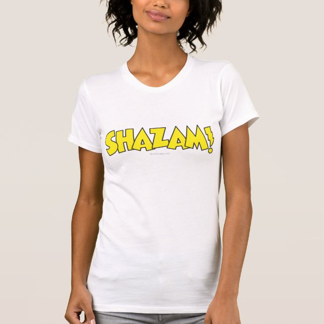 Camiseta Logo de Shazam Amarillo (Anverso)