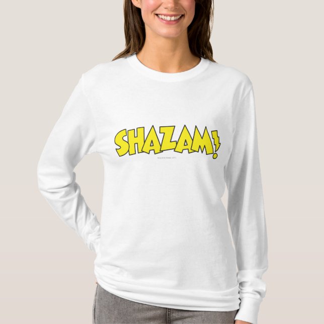 Camiseta Logo de Shazam Amarillo (Anverso)