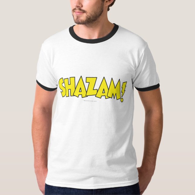 Camiseta Logo de Shazam Amarillo (Anverso)