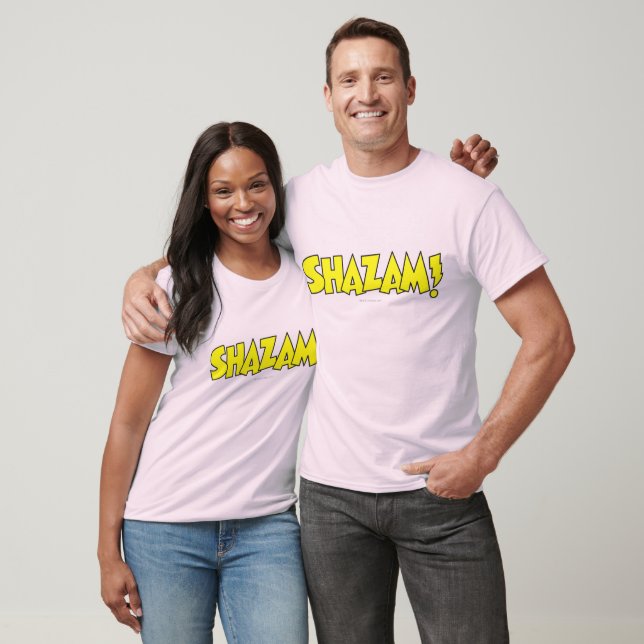 Camiseta Logo de Shazam Amarillo (Unisexo)