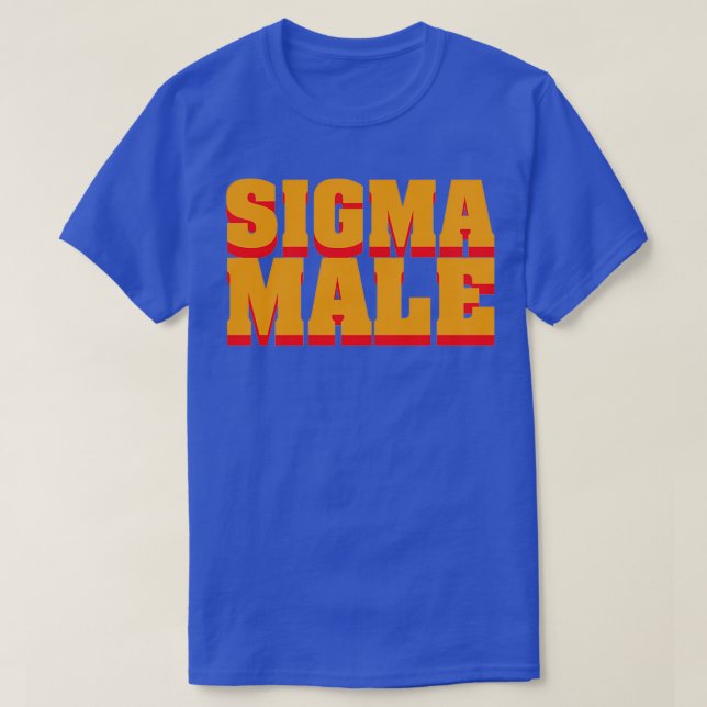 Camiseta Logo de Sigma Male (Diseño del anverso)