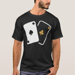 Camiseta Logo de Silueta de Carta de Póquer Las Vegas