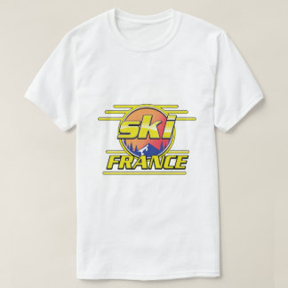 Camiseta logo de ski France 80.