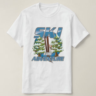 Camiseta Logo de Ski para viajes de aventura