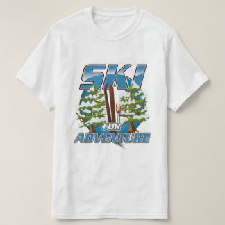 Camiseta Logo de Ski para viajes de aventura