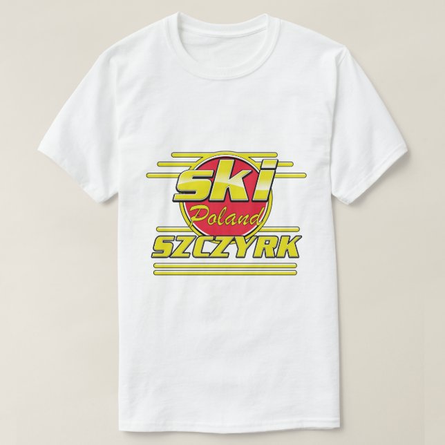 Camiseta Logo de Ski Szczyrk Poland 80 (Diseño del anverso)
