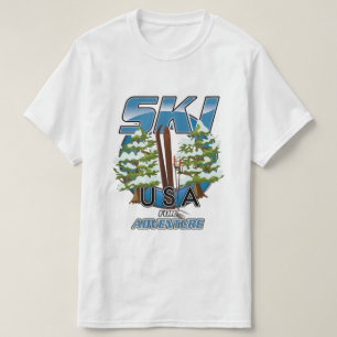 Camiseta Logo de Ski USA For adventure.