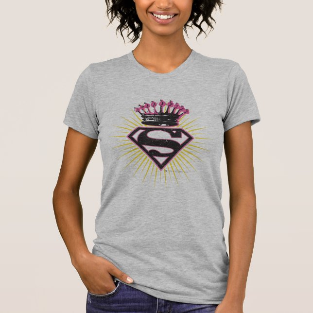 Camiseta Logo de superchica con corona (Anverso)