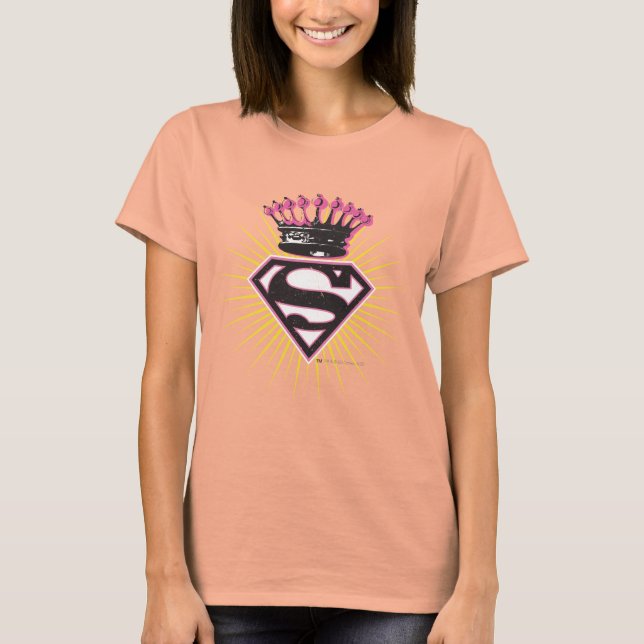 Camiseta Logo de superchica con corona (Anverso)