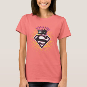 Camiseta Logo de superchica con corona