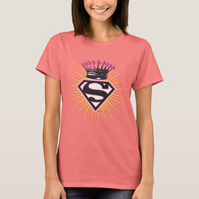 Camiseta Logo de superchica con corona (Anverso)