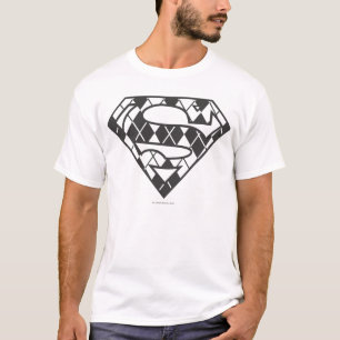 Camiseta Logo de Supergirl Black Argyle