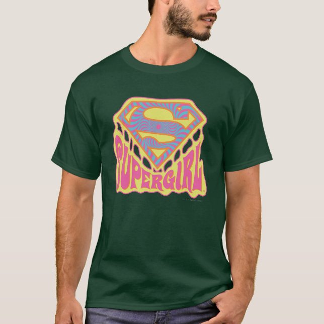 Camiseta Logo de Supergirl Groovy (Anverso)