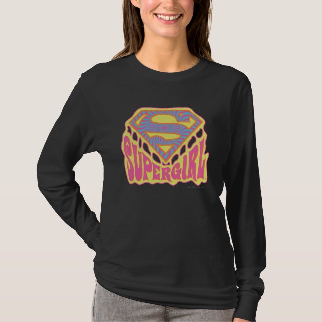Camiseta Logo de Supergirl Groovy (Anverso)