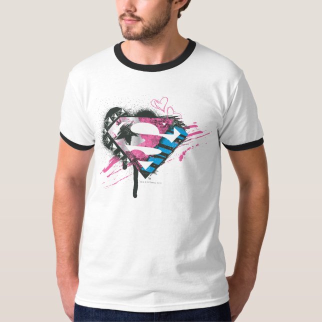 Camiseta Logo de Supergirl Hearts (Anverso)