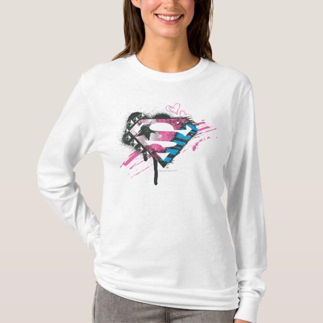 Camiseta Logo de Supergirl Hearts (Anverso)