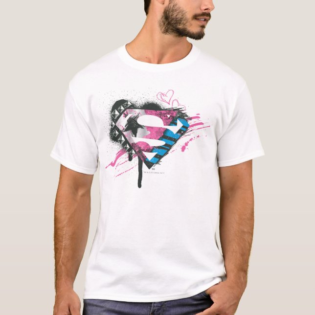 Camiseta Logo de Supergirl Hearts (Anverso)