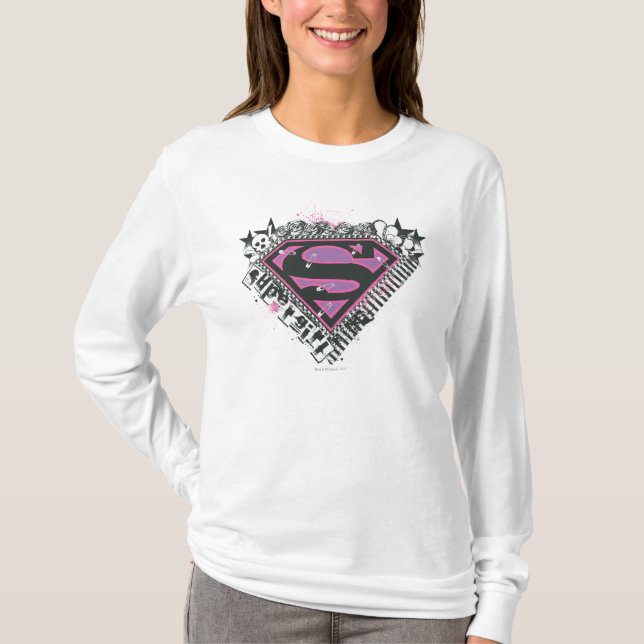 Camiseta Logo de Supergirl Pins (Anverso)