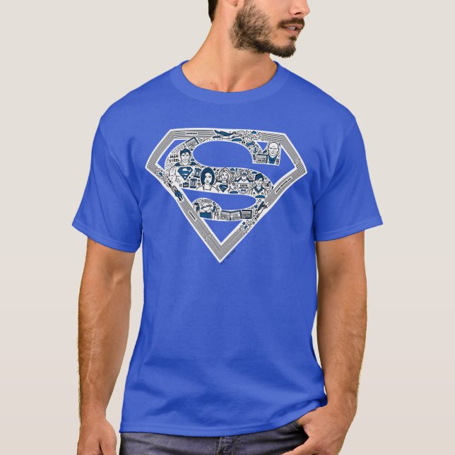 Camiseta Logo de Superman Doodle Art (Anverso)