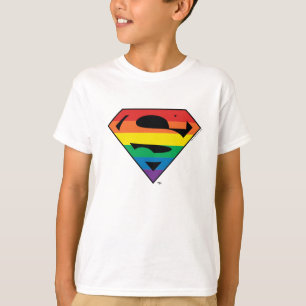 Camiseta Logo de Superman Rainbow