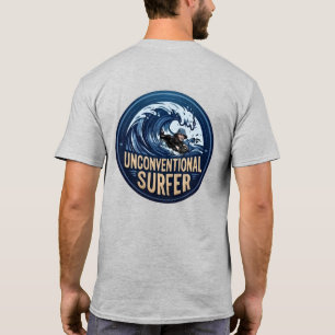 Camiseta Logo de surfista de esterilla poco convencional