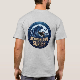 Camiseta Logo de surfista de esterilla poco convencional
