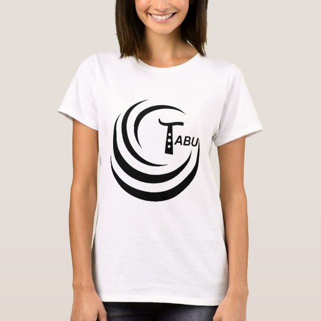 Camiseta Logo de Tabu no en TABU borrar GRAN PNG (Anverso)