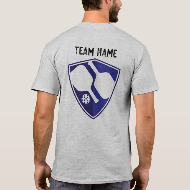 Camiseta Logo de Team Personalizado Shield: simplemente agr (Reverso)